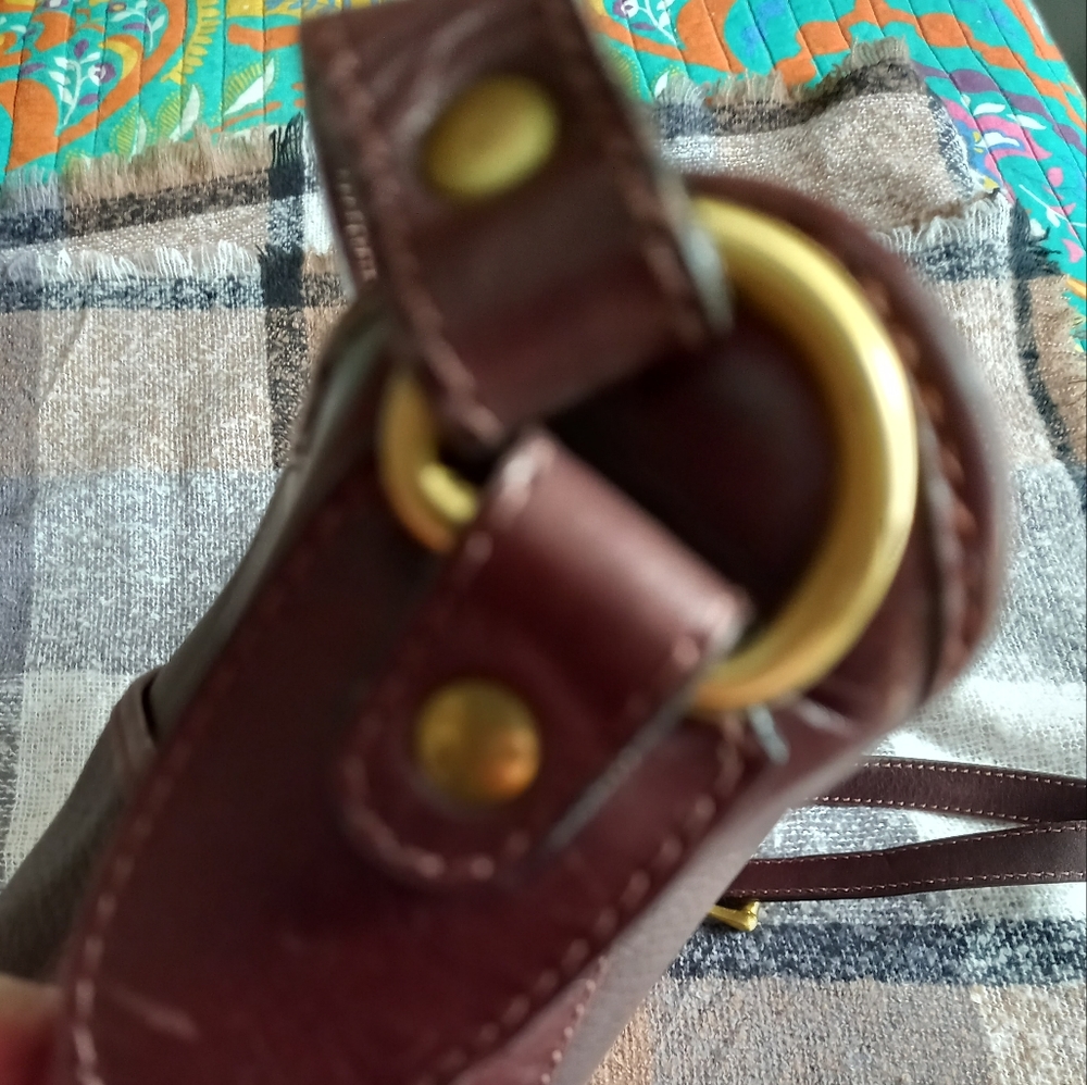 Bally Burgundy Leather Crossbody Bag - Picture 7 of 9